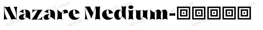 Nazare Medium字体转换